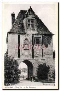 Old Postcard Auxonne The drawbridge