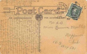Just Arrived In Nappanee Indiana 1916 postcard