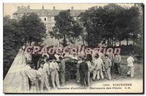 Postcard Old Vincennes artillery Quarter