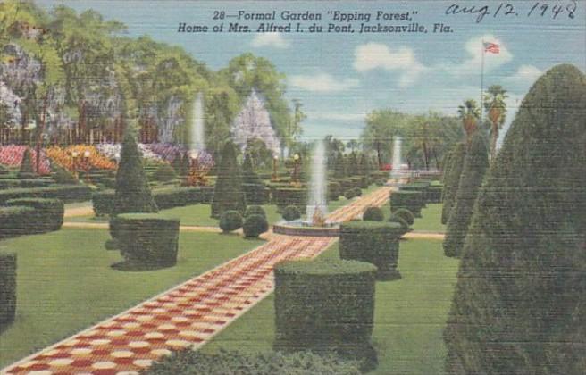 Florida Jacksonville Formal Garden Epping Forest Home Of Mrs Alfr...