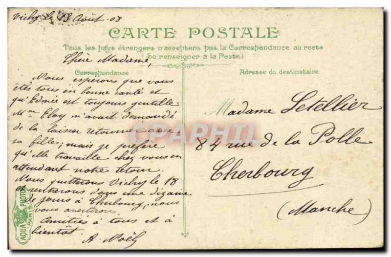 Vichy Old Postcard L & # 39orangerie of celestins