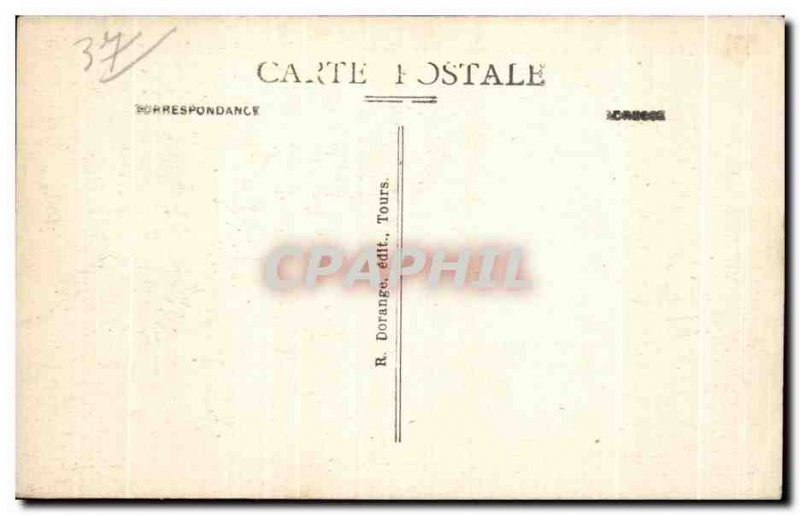 Old Postcard Luynes The front Southwest Chateau