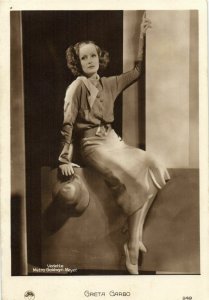 PC CPA GRETA GARBO, EUROPE 949, Vintage REAL PHOTO Postcard (b21166)