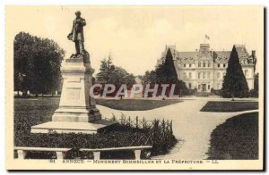 Old Postcard Annecy Monument Sommeiller and prefecture