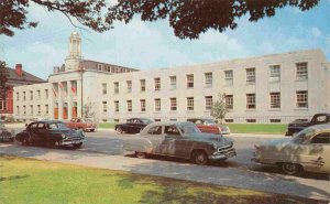 City Hall Cars Peterboro Ontario Canada 1950s postcard