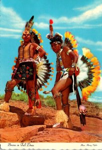 Native American Indian Braves In Full Dress