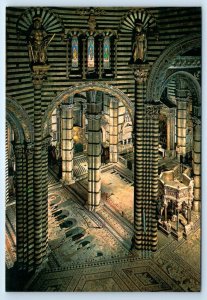 Cattedrale pulpit from top of transept SIENA Italy 4x6 Postcard