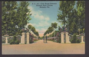 Florida - Club House Entance Hialeah Race Course pm1950 - LINEN