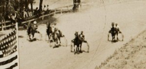 Norton KANSAS RPPC 1910 HARNESS RACE Horse Racing 2:13 1/4 Trotting Trotters KS 