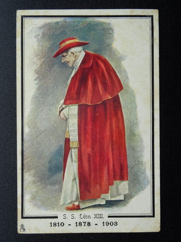 Pope Mourning S.S. LEON XIII 1810-1878-1903 c1903 Postcard by Raphael Tuck 194