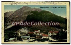 Postcard Old Pralognan the church and Bocher