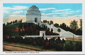 McKinley And Memorial Canton Ohio Vintage Postcard C123