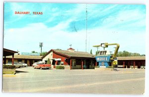 Dalhart Texas Postcard XIT Ranch Motel Hotel Postcard