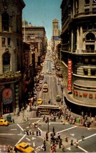 California San Francisco Powell At Market Street Showing Cable Car On Turntable