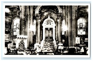 Altar DE La Virgen DE Guadalupe Mexico City Real Photo RPPC Postcard (FD12)