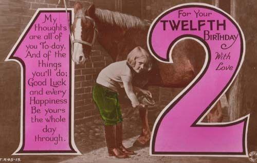 Schoolgirl Wellington Leather Boots Fashion Shoes 12th Birthday Photo Postcard