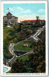 c1920s Hot Springs, SD Steps to Battle Mountain Sanitarium Landscaping PC A254