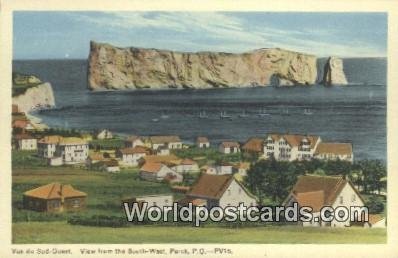 Vue du sud Oues, South West Perce, PQ Canada Unused 