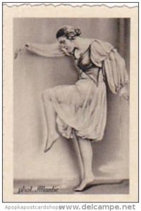 GARBATI CIGARETTE CARD FAMOUS DANCERS NO 167 VALERIE KRATINA