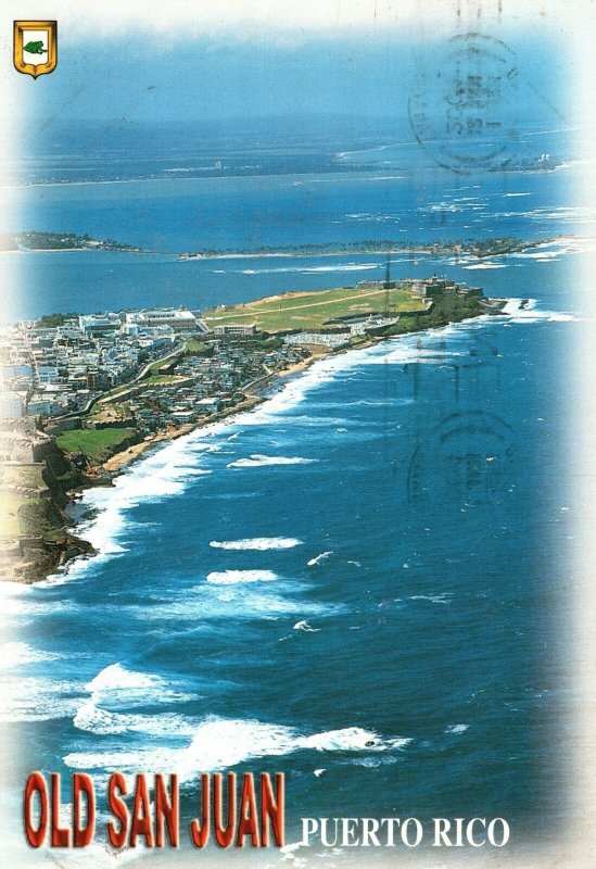 Postcard Aerial View Of San Juan And El Morro San Juan Puerto Rico