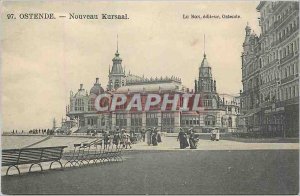 Old Postcard new Kursaal Oostende