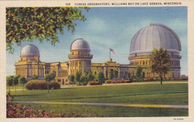 Wisconsin Lake Geneva Yerkes Observatory Williams Bay Curteich