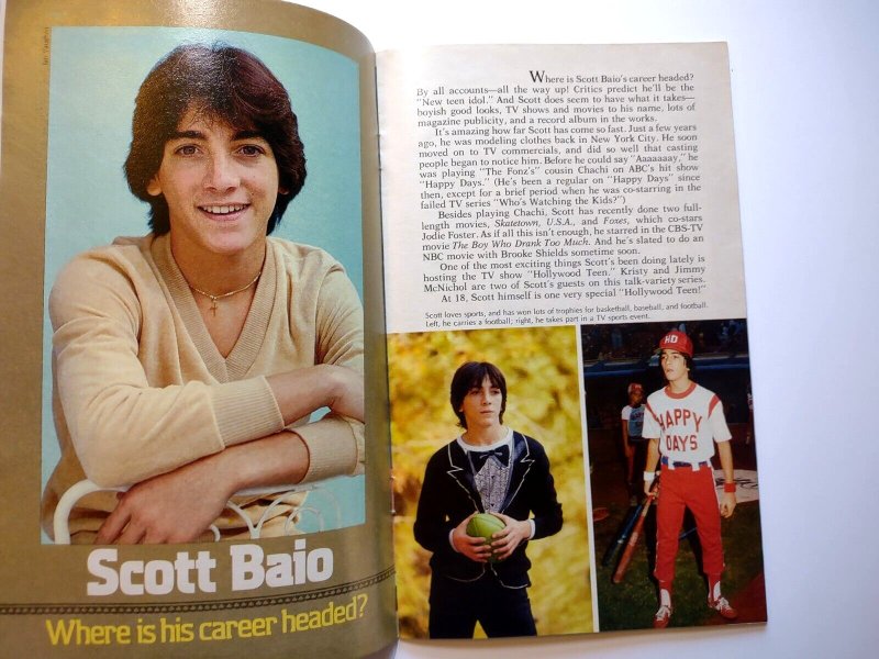 Charlies Angels Super Mag Magazine 1980 With Center Poster Scott Baio 3s Company