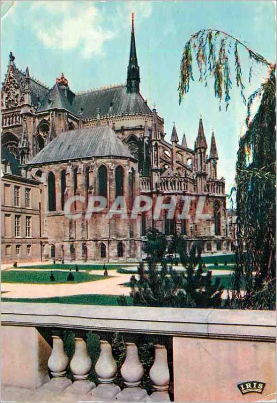 Modern Postcard Reims (Marne) The Apse of the Cathedral sqaure view of the Pa...