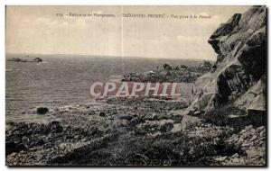 Old Postcard Around Plougasnou Primel Tregastel taken Vue Pointe