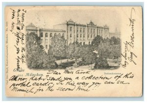 1890's German Gruss Aus Munchen Postcard P182