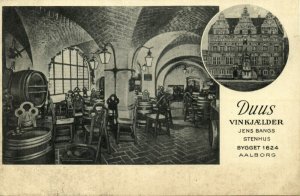 denmark, AALBORG ÅLBORG, Jens Bangs Stenhus, Duus Vinkælder, Wine Cellar (1930s)