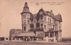 Belgium Wenduyne Savoy Hotel Old Postcard