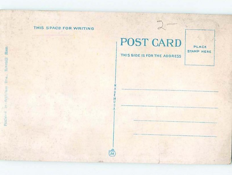W-border POST OFFICE SCENE Haverhill Massachusetts MA AF1064