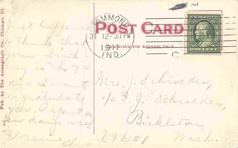 Lion Department Store Hammond Indiana 1911 postcard