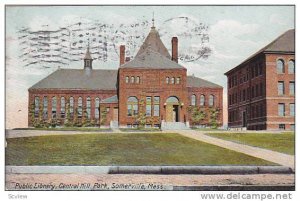 Public Library, Central Hill Park, Somerville, Massachusetts, PU-1908