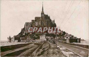 Old Postcard Mont St Michel
