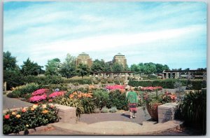 Vtg Montreal Quebec Canada Botanical Gardens 1950s View Postcard