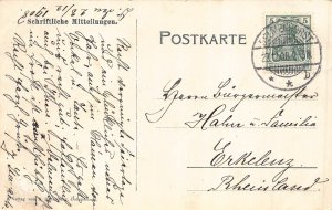 L410 Germany 1908 Delmenhorst Bahnhof Train Station vintage postcard