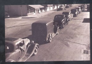 REAL PHOTO CORPUS CHIRSTI TEXAS TRAFFIC TRAFFIC JAM DOWTOWN POSTCARD