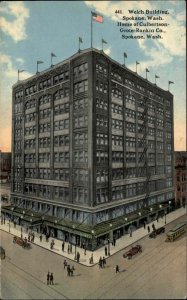 Seattle Washington WA Welch Building c1900s-20s Postcard