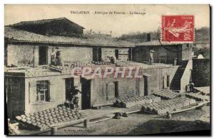 Postcard Old Pottery Ceramic Vallauris pottery factory's drying