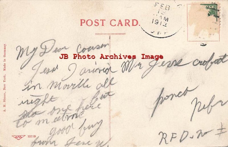 IA, Moville, Iowa, C & NW Railroad Station Depot, AM Simon No 13139