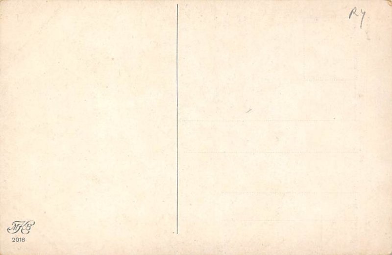 F Hecker, Ein Brief A Letter Art Artist Unused tab marks on corners from bein...