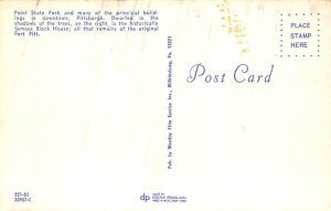 Point State Park Pittsburgh, Pennsylvania PA Postcards