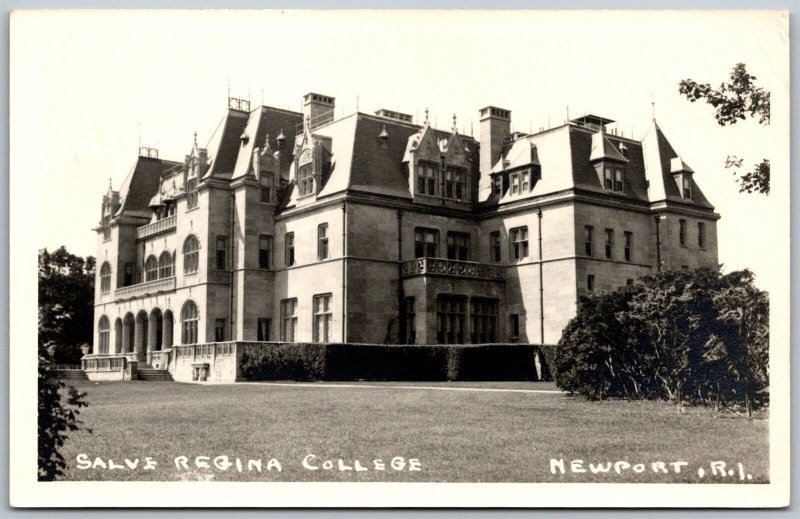 Vtg Newport Rhode Island RI Salve Regina College RPPC Real Photo Postcard