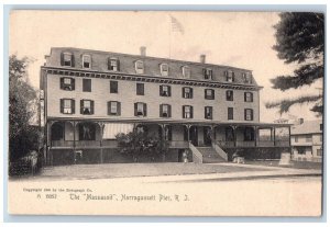 Narragansett Pier Rhode Island RI Postcard The Massasoit Building Rotograph