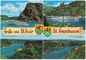 US. Germany. Old card with 4 great sights in Germany.    Unused