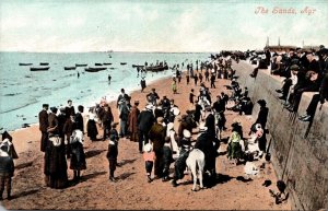 Scotland Ayr The Sands Scene Along The Beach