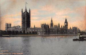 LONDON UK HOUSES OF PARLIAMENT~ KLIO THEOCHROM  POSTCARD