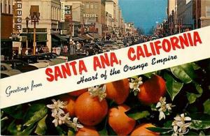 CA, Santa Ana, California, Street Scene, Oranges, Multi View, Colourepicture 